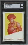 1972 Topps #109 Walt Wesley 9 card progressive proof.
